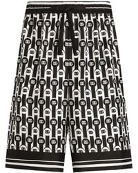 Dolce & Gabbana - Bermudas En Sarga De Seda - Lyst
