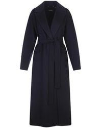 Max Mara - Jassen ,Blauw ,Wol Blauwe Jassen Voor Vrouwen - Lyst