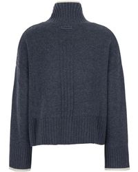 Pinko - Truien & Vesten ,Grijs ,Wol Falkland Sweater - Lyst