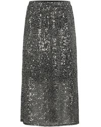 Kaffe - Kclaila Sequins Skirt - Lyst