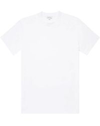Sunspel - Tops ,Wit ,Katoen Heavy Weight Supima Cotton T-Shirt - Lyst