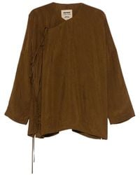 Uma Wang - Overhemden ,Bruin ,Tanesha Top - Lyst