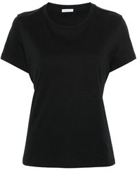 Patrizia Pepe - Stilvolles schwarzes t-shirt für frauen,optisches weißes t-shirt - Lyst