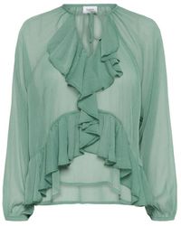 Saint Tropez - Overhemden ,Groen ,Jacelyn Sz Blouse - Lyst
