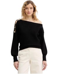 Guess - Truien & Vesten ,Zwart ,Polyester Jamia Sweater - Lyst