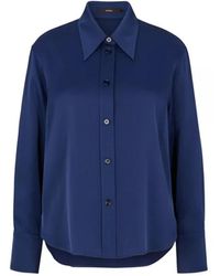 Windsor. - Overhemden ,Blauw ,52 Db 204H 10004367 430 Blouse Db 204H - Lyst