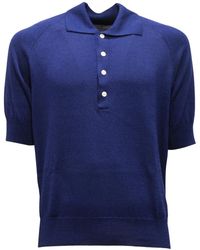 PT01 - Tops ,Blauw ,Italiaanse Stijl Shirt - Lyst