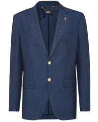 Billionaire - Jassen ,Blauw ,Linnen Blazer Double B - Lyst