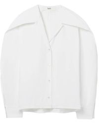 Séfr - Overhemden ,Wit ,Katoen Arc Shirt - Lyst