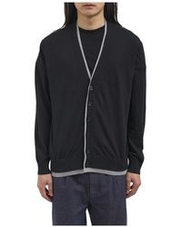Paolo Pecora - Truien & Vesten ,Zwart ,Katoen Cardigan - Lyst