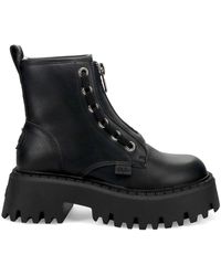 Buffalo - Schoenen ,Zwart ,Leer Aspen Front Zip - Lyst