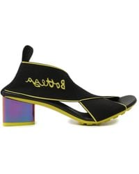Bottega Veneta - Plateausandalen Aus Stoff - Lyst