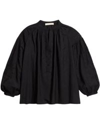 Vanessa Bruno - Overhemden ,Zwart ,Katoen Romantische Nipoa Blouse Met Kant Details - Lyst