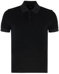 Tom Ford - Baumwoll-Towelling-Polo-Shirt Mit Gerippten Kanten - Lyst