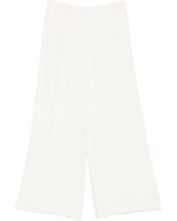 Seventy - Broeken ,Wit ,Wijde Flared Broek - Lyst
