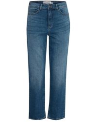 Ichi - Jeans ,Blauw ,Katoen Raven Cropped Jeans Medium - Lyst