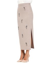 SIMONA CORSELLINI - Midi Skirts - Lyst