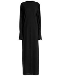 DARKPARK - Kleedjes ,Zwart ,Light Jersey Manchetten Lange Mouw Jurk - Lyst