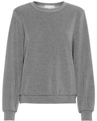 My Essential Wardrobe - Dunkelgraue melange sweat bluse - Lyst