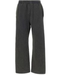 Entire studios - Broeken ,Zwart ,Katoen Straight Leg Sweatpant - Lyst