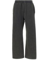 Entire studios - Broeken ,Zwart ,Katoen Straight Leg Sweatpant - Lyst