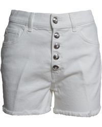 Dondup - Korte Broeken ,Wit ,Katoen Stella Shorts - Lyst