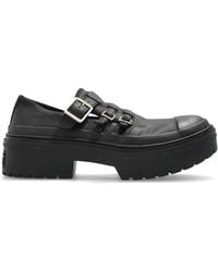 Converse - Schoenen ,Zwart ,Leer Schoenen Chuck Taylor All Star Lugged Heel Mary Jane Platform - Lyst