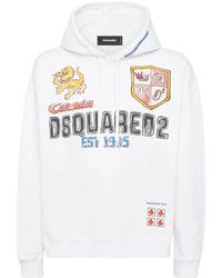 DSquared² - Graphic Print Hoodie - Lyst