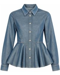 Ganni - Denim Shirts - Lyst