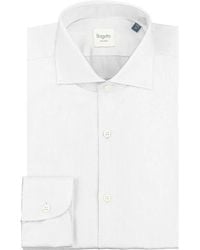 Bagutta - Elegantes Slim Fit Hemd Mit Französischem Kragen - Lyst