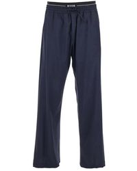 MSGM - Straight Trousers - Lyst