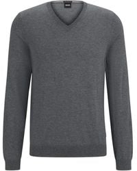 BOSS - V-Neck Knitwear - Lyst
