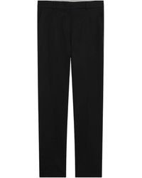 Max Mara - Broeken ,Zwart ,Leer Pantalone Lungo - Lyst