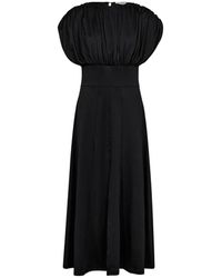 co'couture - Kleedjes ,Zwart ,Polyester Cattiacc Jurk Met Split - Lyst