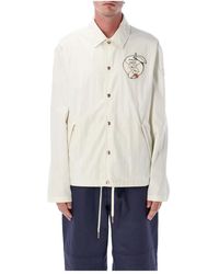 Moncler - Jassen ,Wit ,Katoen Wit Bovenkleding Shirt Jas Aw 25 - Lyst