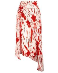 Essentiel Antwerp Vyse long skirt - Rosso