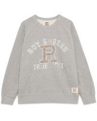 Roy Rogers - Hoodies & Sweatvesten ,Grijs ,Katoen Sweatshirt Met Ronde Hals En 'True Grit'-Print - Lyst