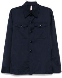 Pmds - Blaues Hemd Mit Knöpfen Und Taschen - Lyst