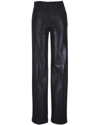 L'Agence - Broeken ,Zwart ,Zwarte Straight Leg Jeans Met Zakken - Lyst