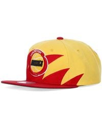 Mitchell & Ness - Accessoires ,Geel ,Polyester Houston Rockets Nba Cap Snapback - Lyst