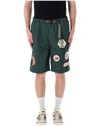 Brain Dead - Korte Broeken ,Groen ,Nylon Bosgroene Klimmer Shorts - Lyst