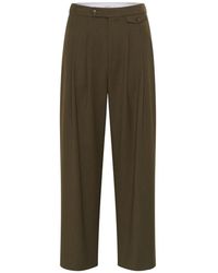Gestuz - Broeken ,Bruin ,Wol Donker Beuken Hoge Taille Broek - Lyst