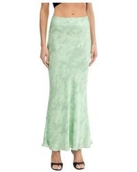 Pinko - Rokken ,Groen ,Leer Reimagine Maxi Rok - Lyst