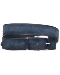 Orciani - Accessoires ,Blauw ,Suède Suede Riem Met Gesp - Lyst
