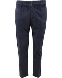 Brooksfield - Broeken ,Blauw ,Fluwelen Broek Nachtblauw Model 205A.C 249 - Lyst