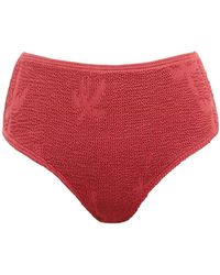 Bondeye - Badmode ,Rood ,Leer Rode Palm High-Waisted Bikini Broek - Lyst