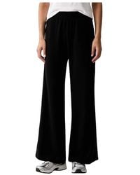 EA7 - Broeken ,Zwart ,Katoen Oversized Pants Logo Series - Lyst