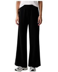 EA7 - Broeken ,Zwart ,Katoen Oversized Pants Logo Series - Lyst