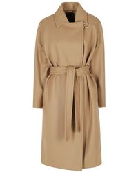Fay - Jassen ,Bruin ,Wol Leren Vestjas - Lyst