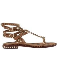 Ash - Leder schleifen sandalen - Lyst
